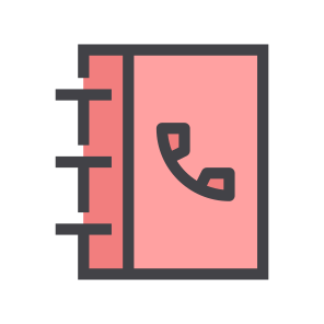 Book, Communication, Contact, Contacts, Directory, Phone, Telephone icon