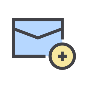 User, Interface, Email, Mail, Envelope, Add, Letter icon