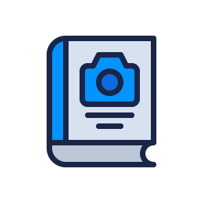 Photography, Book, Bookmark, Photo, Read, Camera, Video icon