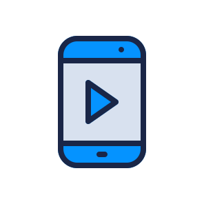 Photography, Mobile, Phone, Smartphone, Video, Camera, Play icon