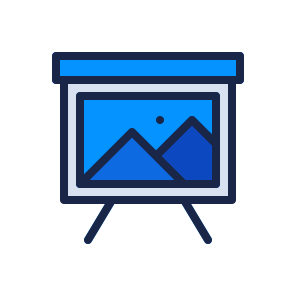 Photography, Projector, Screen, Picture, Image, Presentation, Photo icon