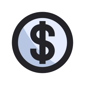 Business, Coin, Dollar, Finance, Management, Money, Sign  icon