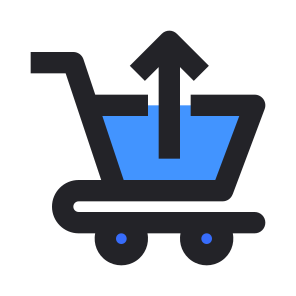 Buy, Cart, Interface, Upload, Shop, Shopping, Trolley icon