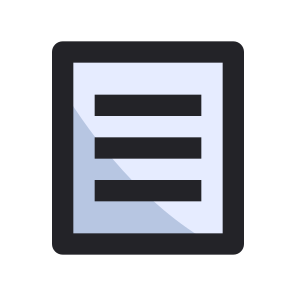 Document, Interface, Paper, Text, List, Page, File icon