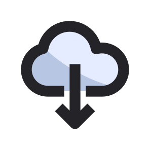 Download, Cloud, Weather, Data, Storage, Backup, User Interface icon