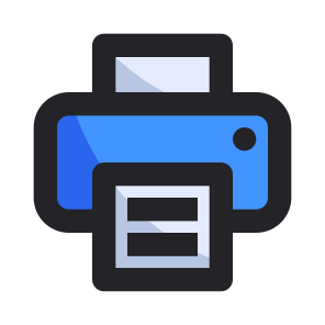 Interface, Device, Electronic, Letter, Output, Print, Printer icon