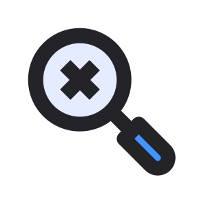 Interface, Magnifier, Search, Seo, Find, User, Cancel icon