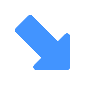 Arrow, Direction, Interface, Right, Bottom, Chevron, Diagonal icon