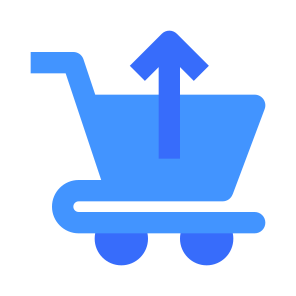 Buy, Cart, Interface, Upload, Shop, Shopping, Trolley icon
