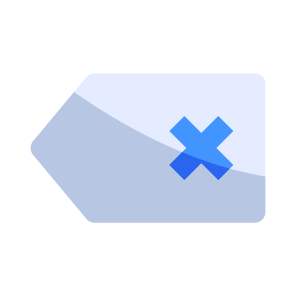 User, Interface, Cancel, Label, Close, Tag, Remove icon