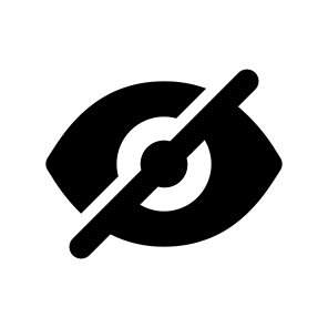 Disable, Eye, Hide, No, Interface, Hidden, Vision icon