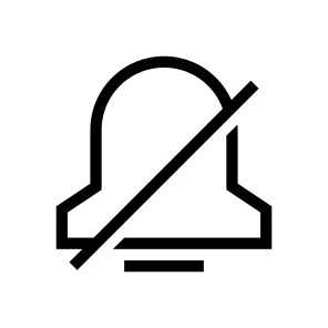 Alarm, Alert, Bell, Interface, Notification, Off, User icon