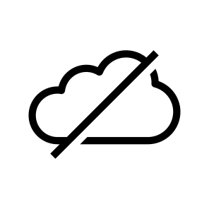Block, Cloud, Forbidden, Data, Storage, Backup, User Interface icon