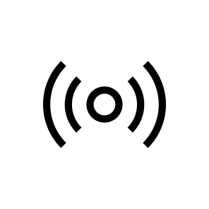 Broadcast, Communication, Connection, Radio, Signal, Station, Interface icon