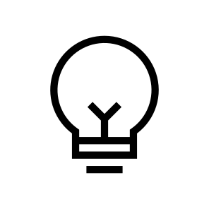 Bulb, Business, Idea, Lamp, Light, User, Interface icon