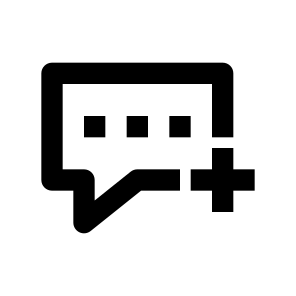 Talk, Chat, Conversation, Interface, Messages, Communication, Add icon