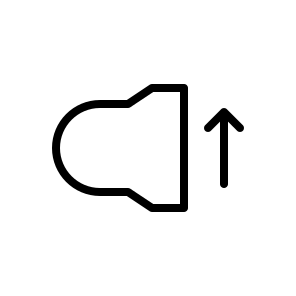 Photography, Sound, Volume, On, Arrow, Speaker, Up icon