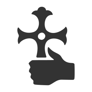 Icons Hand Christ Cross icon