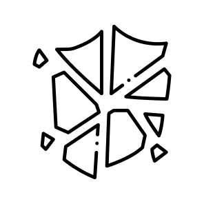 Icons Shield Broken icon