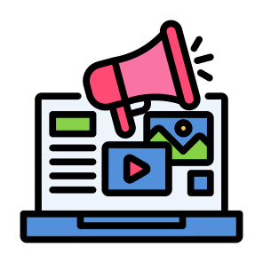 Digital Advertising, Marketing, Campaign, Video, Social Media  icon