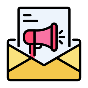 Email Marketing, Marketing, Communications, Advertising, Promotion icon