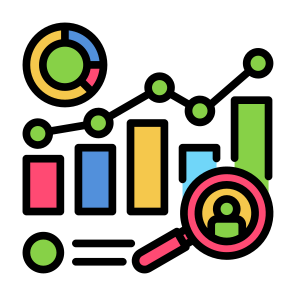 Metrics, Chart, Statistics, Marketing, Analysis icon