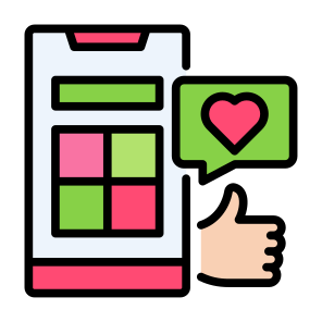 Social Media, Social Network, Smart Phone, Communications, Like icon