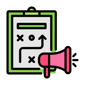 Strategy, Marketing, Strategic Plan, Tactics, Promotion  icon