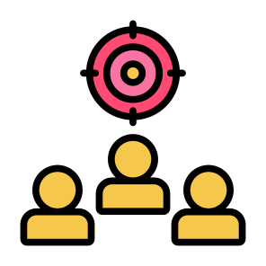 Target Audience, People, Marketing, Focus, Customer icon