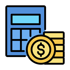 Accounts, Money, Calculation, Accounting,  Expenses icon