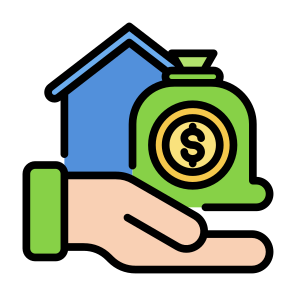 Asset, Loan, Real Estate, Money Bag, Takeover icon