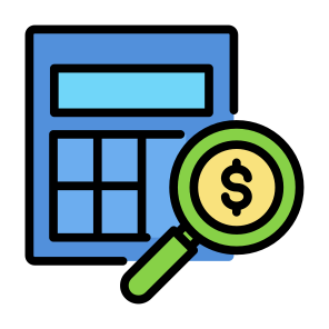 Calculating, Money, Calculator, Analysis, Accounting icon