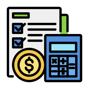 Finance, Money, Calculator, Cost, Budget icon