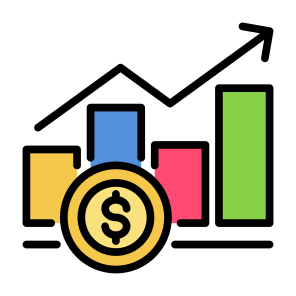 Increase, Money, Graph, Sales, Growth icon