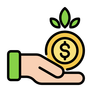 Investment, Money, Plant, Growth, Profit icon