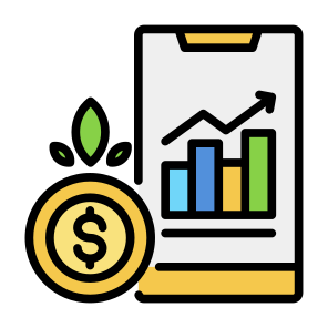 Profit, Money, Growth, Revenue, Statistics icon