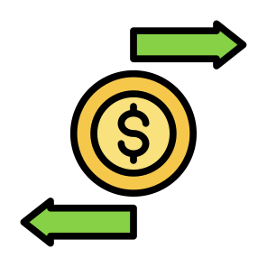 Transaction, Money, Transfer, Payment, Dollar  icon