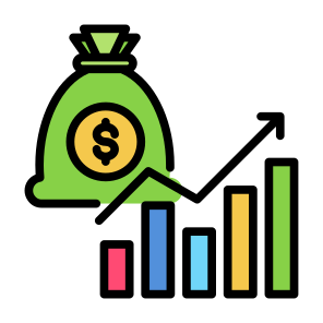 Capitalization, Market, Stocks, Investment, Financial icon