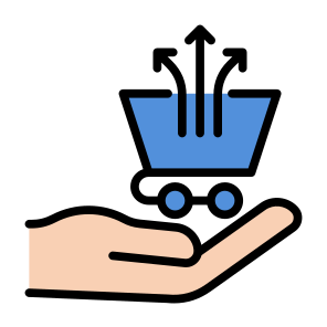 Cross Selling, Flexibility, Sell, Commerce, Shopping Cart icon