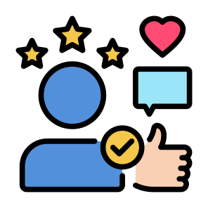Customer Review, Like, Customer Feedback, Satisfaction, Communication  icon