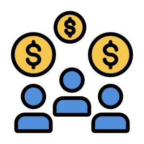 Customer, Team, Consumer, Investor, Money icon