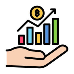 Dividend, Income, Profit, Yield, Investment icon