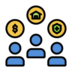 Employee Benefit, House, Insurance, Incentive, Wellness icon