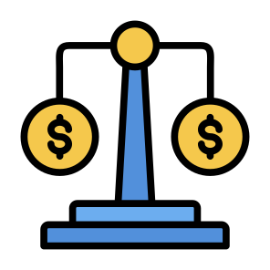 Equity, Money, Economy, Control, Balance  icon