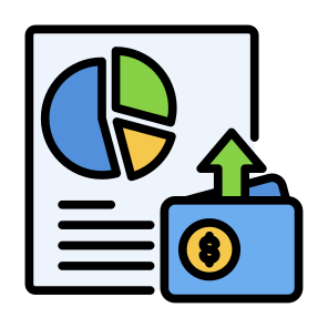 Expense, Money, Allocation, Segmentation, Spend icon