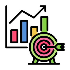 Goal, Target, Strategy, Marketing, Investment icon