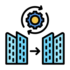 Merger, Company, Join, Collaboration, Corporate  icon