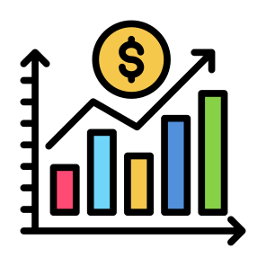 Profitable, Increase, Sales, Investment, Growth icon