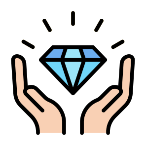 Value Proposition, Asset, Diamond, Wealth, Value icon