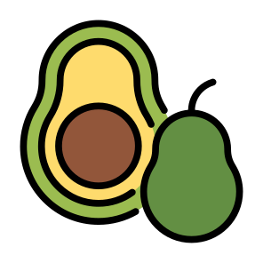 Avocado, Fruit, Vegetarian, Healthy Food, Food And Restaurant icon